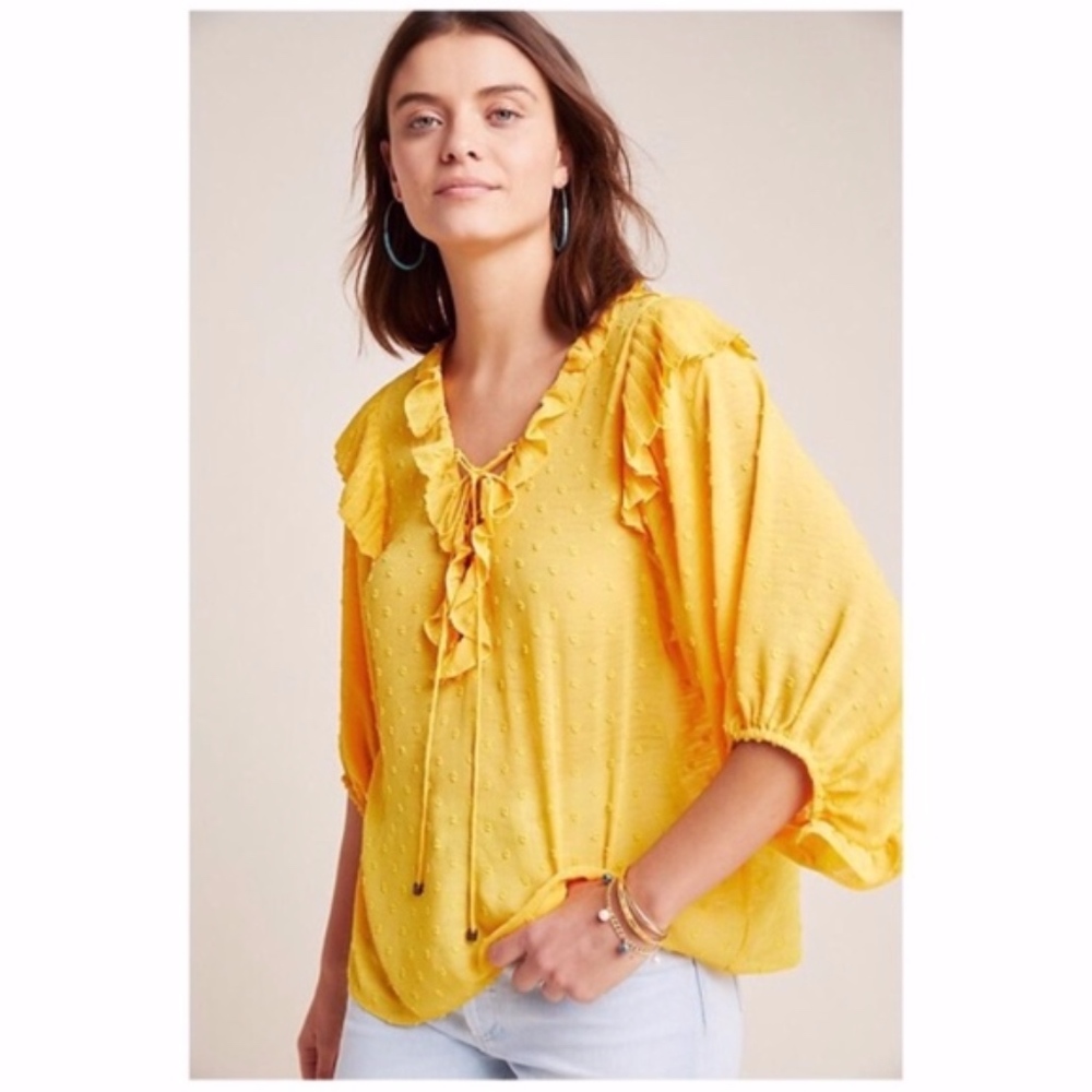 Anthropologie Haida Peasant Top Blouse - Picture 7 of 8